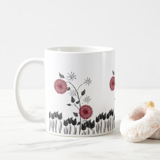 Mug Musique florale (Avec donut)