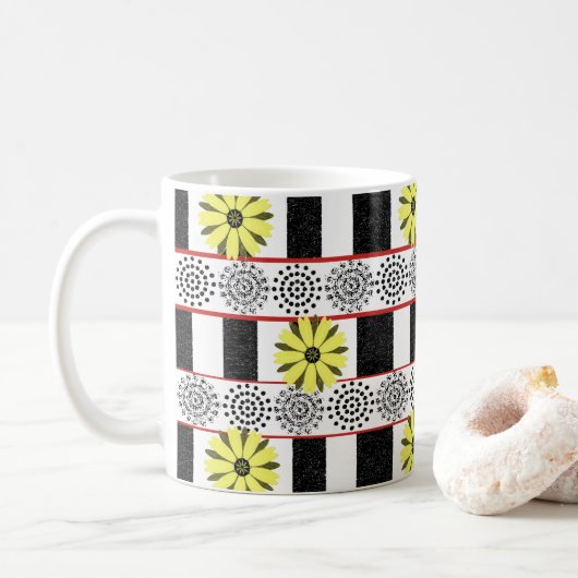 Mug Musique florale (Avec donut)