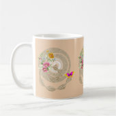 Mug Musique florale beige (Gauche)