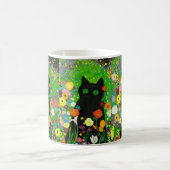 Mug Musique florale de Kitty noir (Centre)