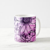 Mug Musique florale de la lavande (Devant droit)