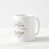 Mug Musique florale de Noël (Devant droit)