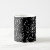 Mug Musique florale noire et blanche (Centre)
