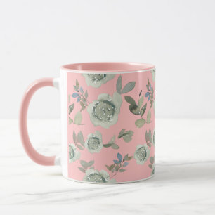 Mug Musique florale rose