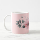 Mug Musique florale rose (Gauche)