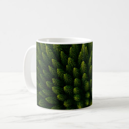 Mug Musique forestière à feuillage persistant (Devant gauche)
