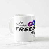 Mug Musique Freedom Ring (Devant gauche)