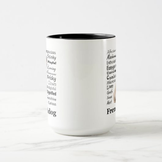 Mug Musique Frenchie Traits (Centre)