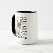 Mug Musique Frenchie Traits (Devant gauche)