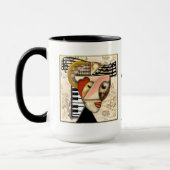 Mug Musique funky (Mug céramique personnalisée) (Gauche)
