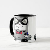 Mug Musique Geek Nerd de l'ordinateur (Devant gauche)