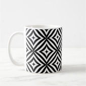 Mug Musique géométrique noire et blanche (Gauche)