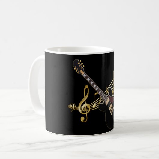 Mug Musique guitare (Devant gauche)