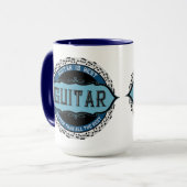 Mug Musique guitare Cercle (Devant gauche)