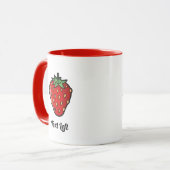 Mug Musique Icône fraise (Devant gauche)