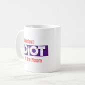 Mug Musique Idiot la plus intelligente (Devant gauche)