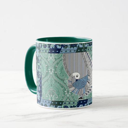 Mug Musique indienne traditionnelle de paon (Devant gauche)
