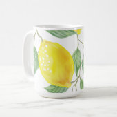Mug Musique jaune citron (Devant gauche)