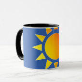 Mug Musique jaune orange (Devant gauche)