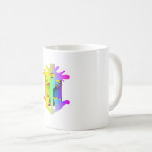 Mug Musique jaune violet (Devant droit)