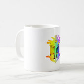 Mug Musique jaune violet (Devant gauche)