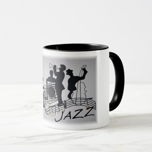Mug Musique Jazz Band Instruments (Devant droit)