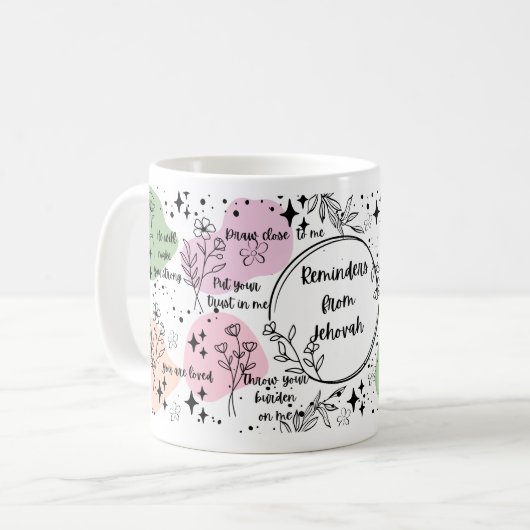 Mug Musique JW Coffee Inspirationnelle (Devant gauche)