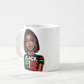 Mug Musique Lady Black Pride (Devant gauche)