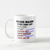 Mug Musique Liste majeure - Fille (Gauche)