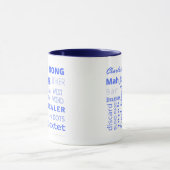 Mug Musique mahj bleu 2 tons (Centre)