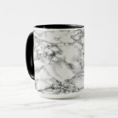 Mug Musique Marbre blanc en pierre (Devant gauche)