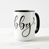 Mug Musique Mariage Hubby avec intérieur noir  (Devant droit)