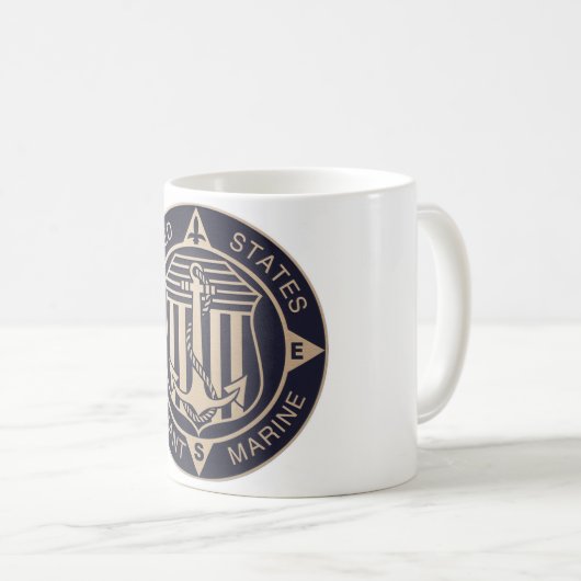 Mug Musique maritime Vintage (Devant droit)