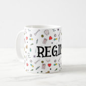 Mug Musique Médicale en céramique (Devant gauche)