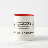 Mug Musique médiévale Catholique Chant Grégorien Vinta (Centre)