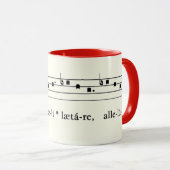 Mug Musique médiévale Catholique Chant Grégorien Vinta (Devant droit)