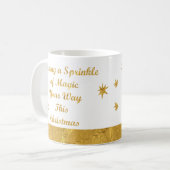 Mug Musique moderne Gold et White Christmas (Devant gauche)
