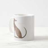 Mug Musique moderne Greyhound Dog Portrait (Devant gauche)