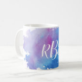 Mug Musique monogramme d'aquarelle (Devant gauche)