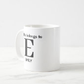 Mug Musique monographique personnalisée (Devant gauche)