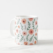 Mug Musique motif à fleurs (Devant gauche)