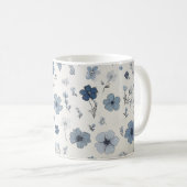 Mug Musique motif à fleurs (Devant droit)