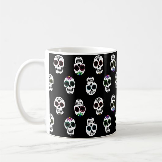 Mug Musique Motif crâne sucre (Gauche)