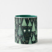 Mug Musique Motif d'arbre de Noël vert (Centre)