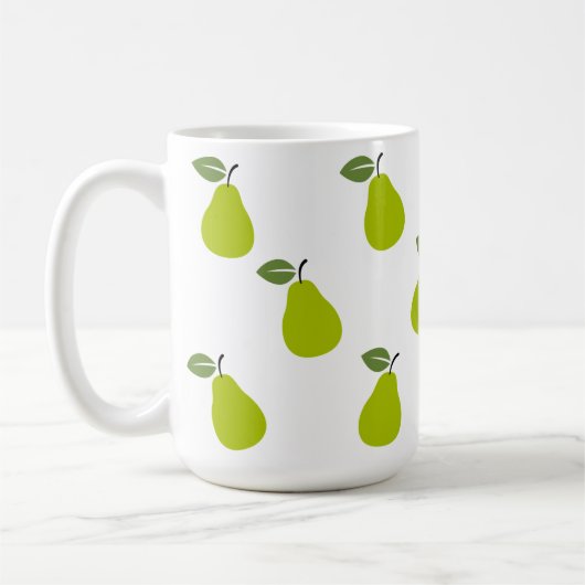 Mug Musique Motif de conception de fruits poires verts (Gauche)