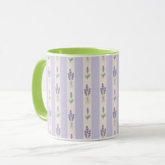 Mug Musique Motif de lavande (Devant gauche)