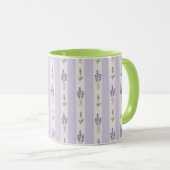 Mug Musique Motif de lavande (Devant droit)