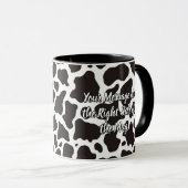 Mug Musique Motif de vache (Devant droit)
