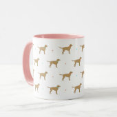 Mug Musique Motif du Labrador jaune (Devant gauche)