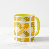 Mug Musique motif jaune (Devant droit)